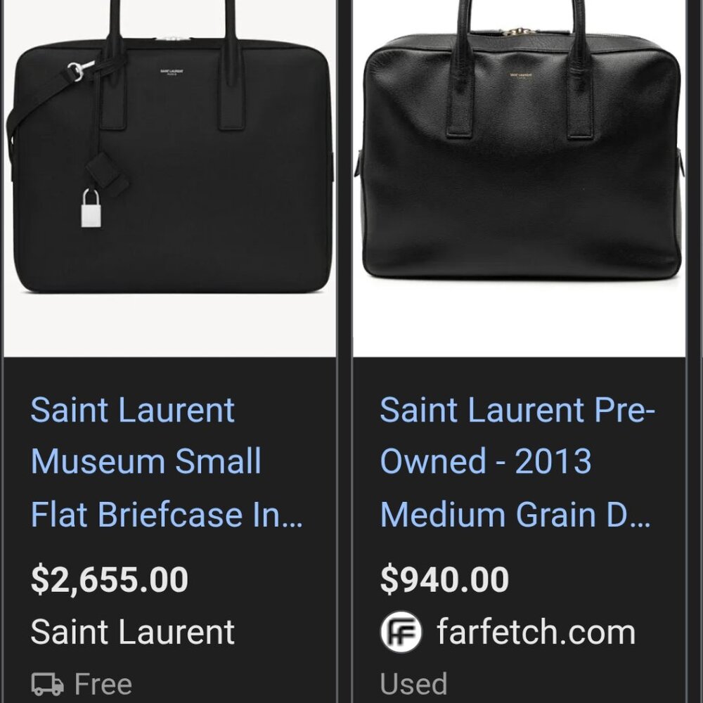 St Laurent Museum Briefcase